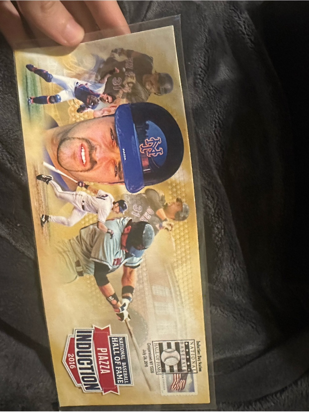 Official Baseball Hall of Fame Induction Commemorative Envelope Mike piazza Mets